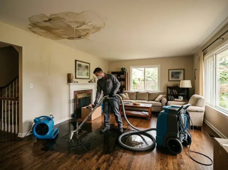 attic-pipe-burst-ceiling-drip-008 — frequently asked questions, Water Damage Restoration & Carpet Care in Bangor, ME